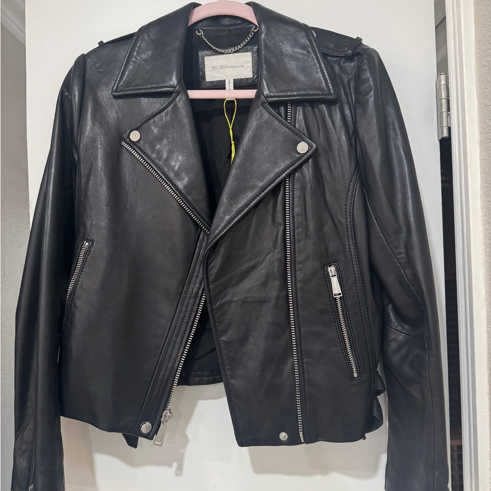 BCBGeneration Black Leather Jacket